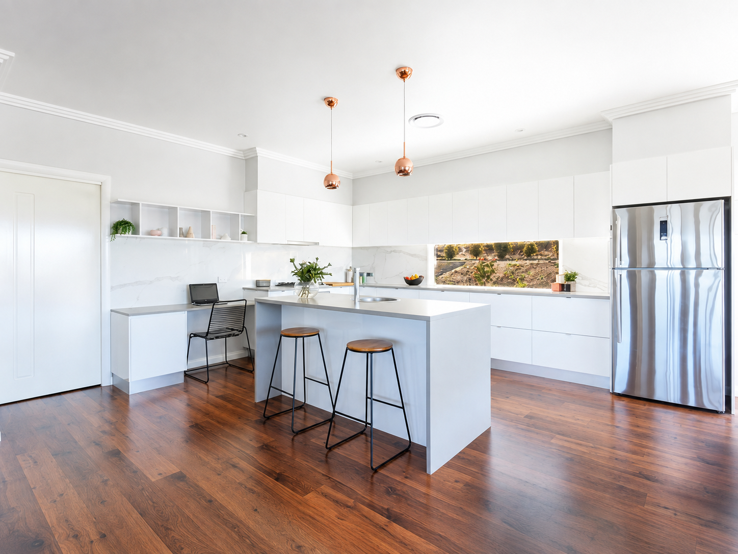 Renovated kitchen.